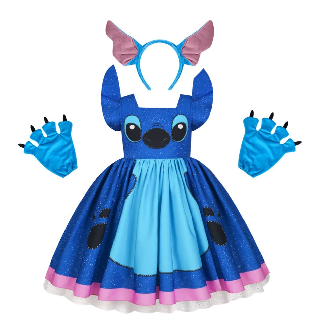 Halloween popular Stitch children's cartoon skirt new Stitch same style girls tutu skirt cos costume