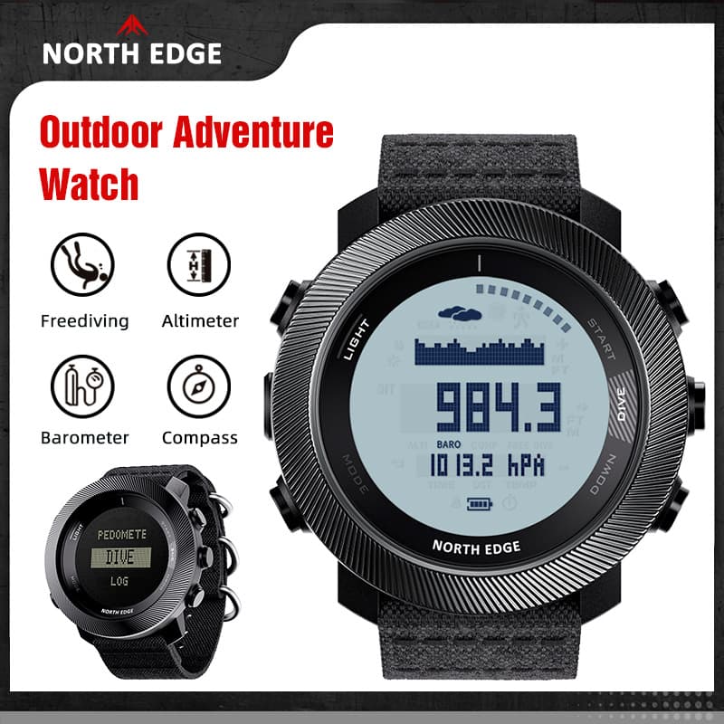 Outdoor Diving Computer Watch with Altitude, Pressure, and Compass Smart