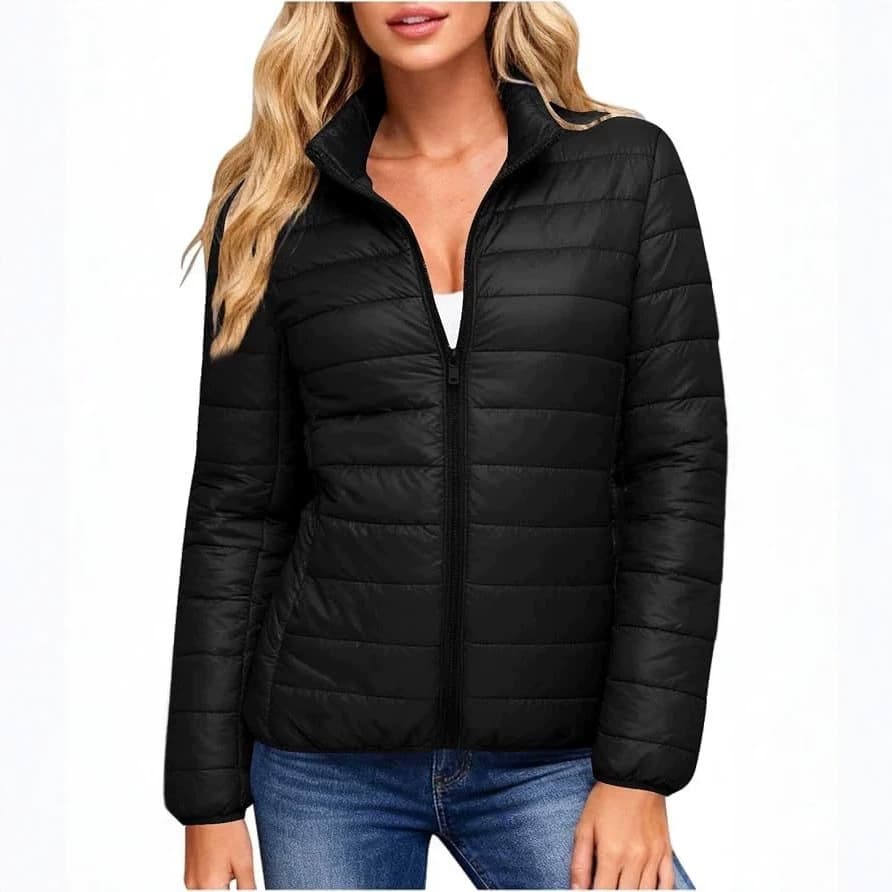 Cross-border European and American Amazon women's bright color down jacket winter warm imitation plush jacket casual warm down jacket