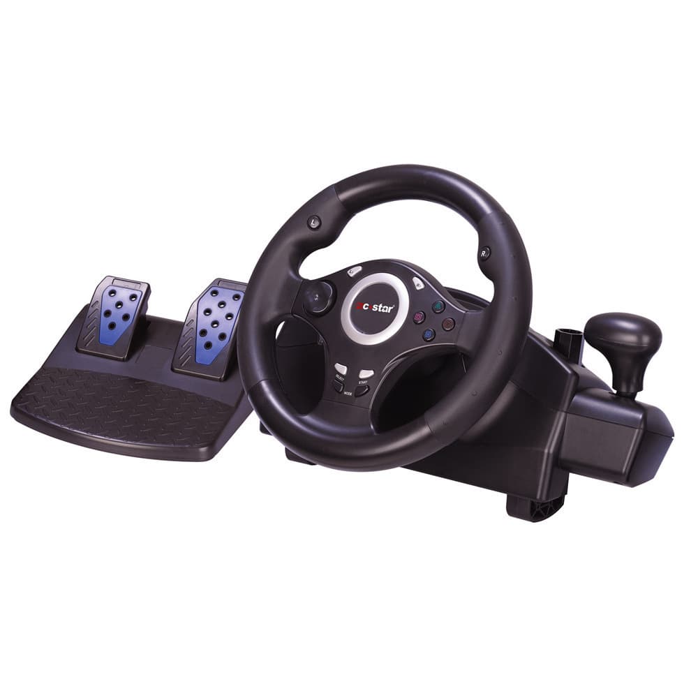 Zhangyu 7-in-1 Racing Game Steering Wheel Compatible with PS2/PS3/PC/Switch/Android/Xbox Driving