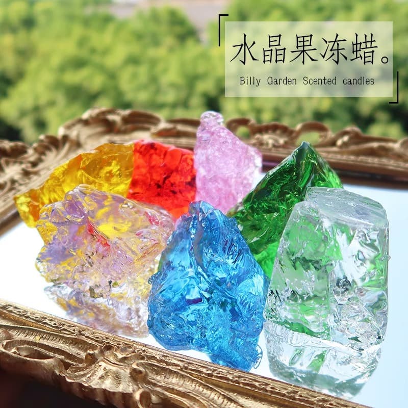Jelly Wax Raw Materials Handmade DIY Candle Material Kit Transparent Soft Wax Mold Colorful Crystal Wax Wholesale