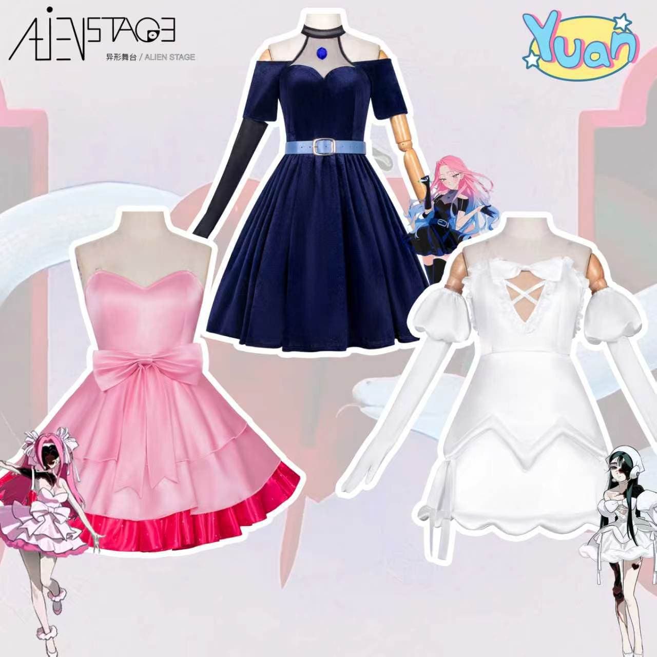 Unique Stage Cosplay Dress MIZi Xiuya Women's Halloween Stage Performance Costume Cosplay Outfit