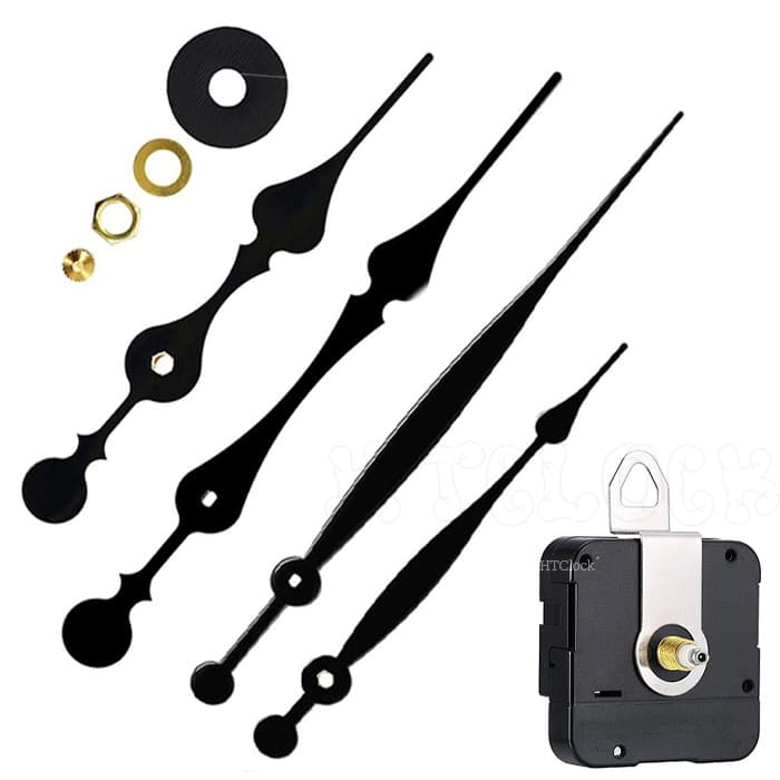 Quartz clock movement with high torque and long pointer HR1688 square hole I-axis clock core metal clock needle wrought iron clock accessories