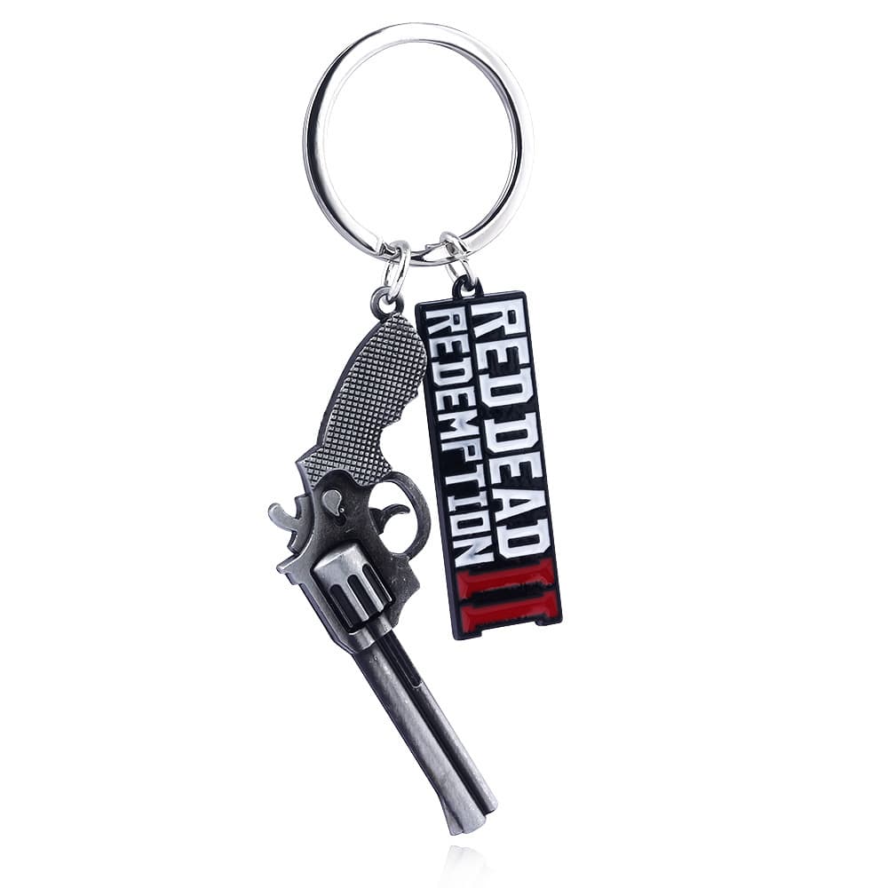 Red Dead Redemption 2 Revolver Letter Sign Keychain Pendant Redemption Decoration Pendant DEAD