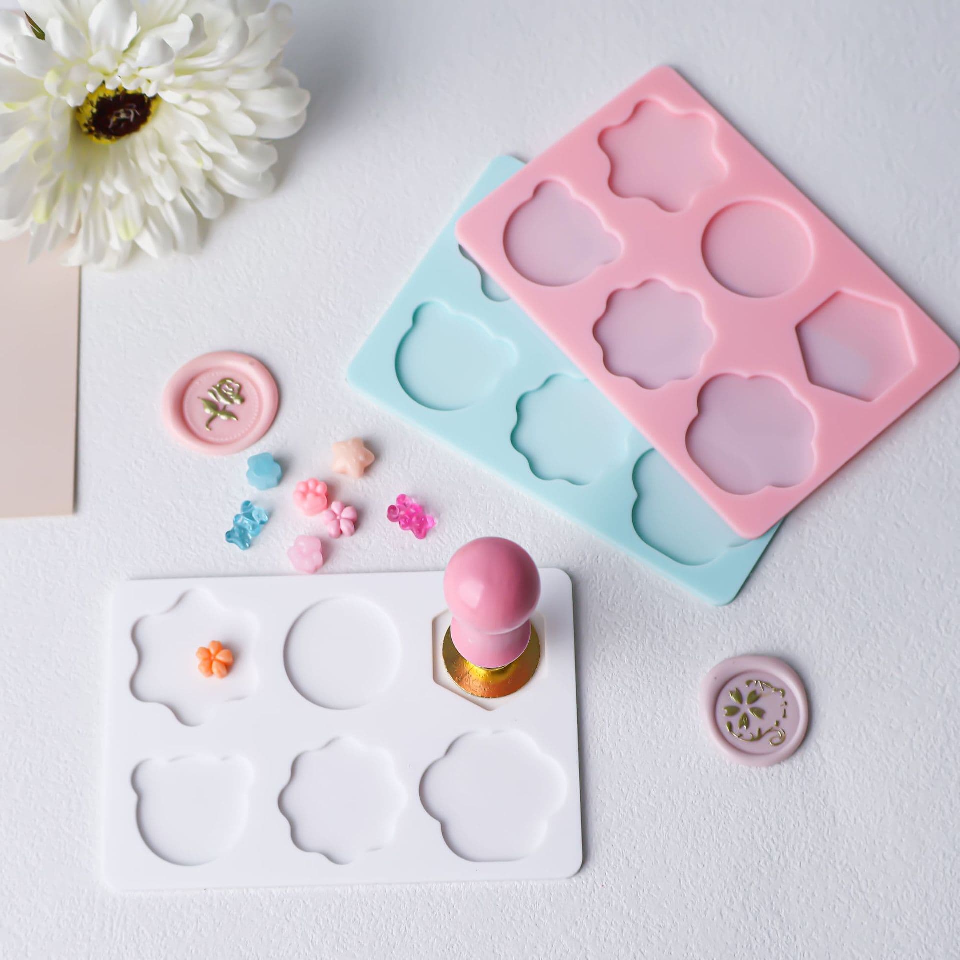 Wax Seal Stamp 2.5 Head Special Shaper Mold Liquid Silicone Jelly Wax DIY Mold Cat Wholesale