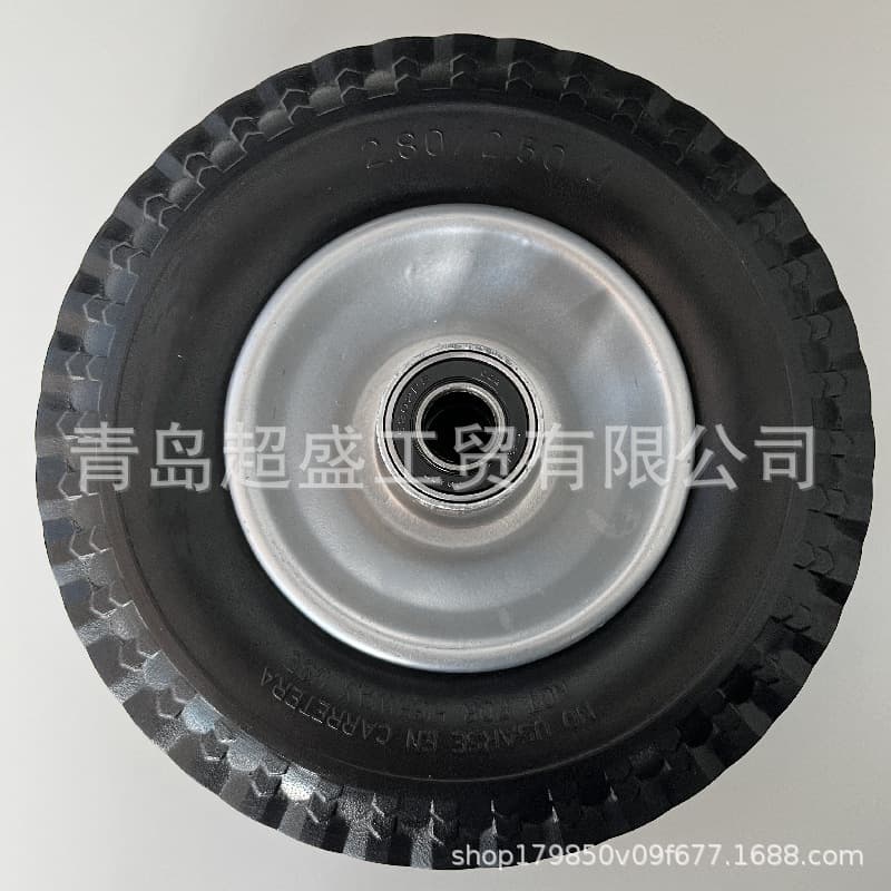 Wholesale 8-inch 2.50-4 polyurethane PU foam wheel inflatable solid tire for warehouse truck tool truck