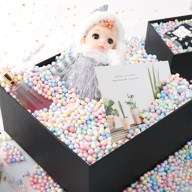 DIY crafting materials: macaron-colored foam balls, colorful polystyrene balls, slime filler particles (wholesale)