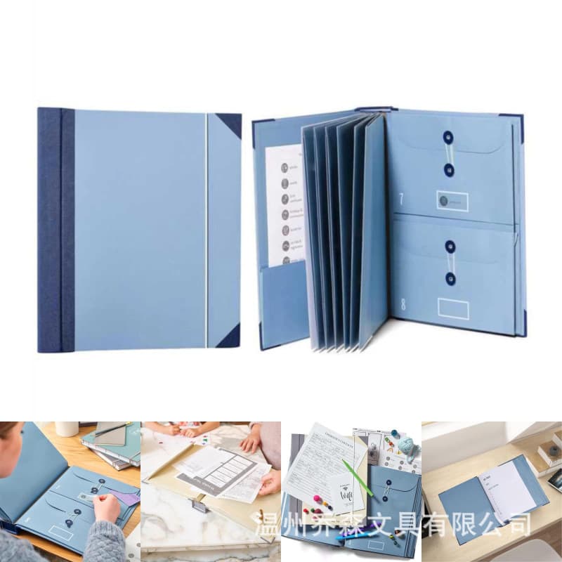 Cross-border InCaseIGoMissingBinder Manila pocket file organ storage folder loose-leaf book