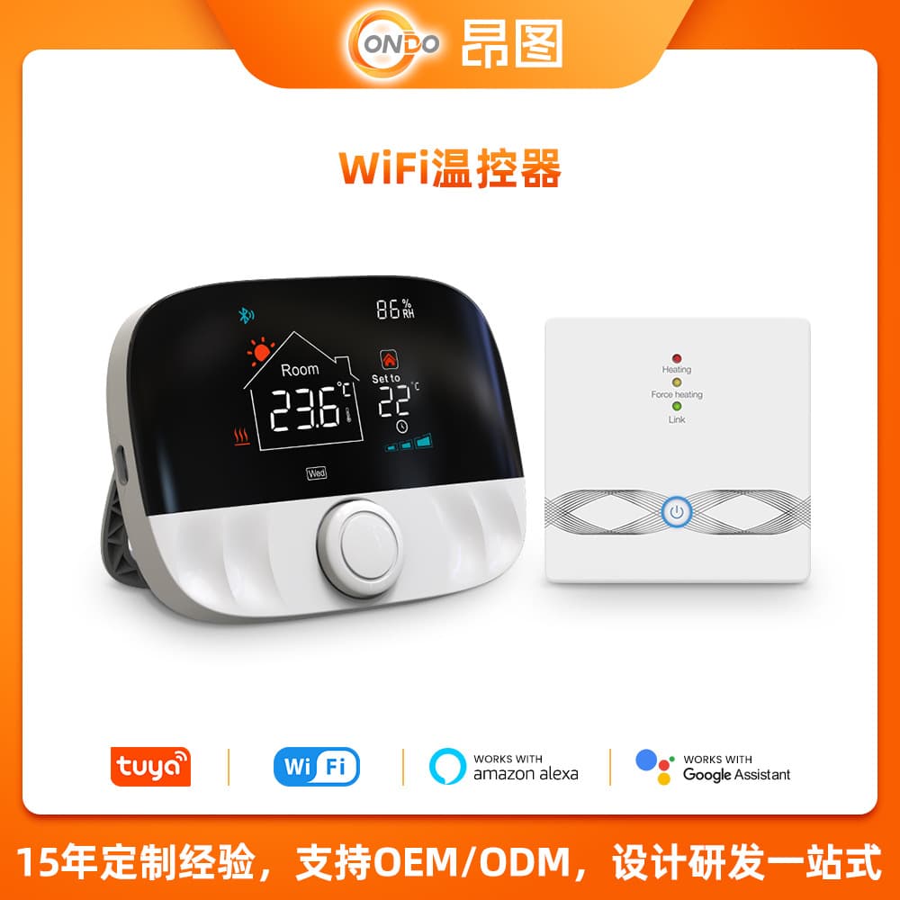 Tuya WiFi Wireless Thermostat RF433 Water Heating Gas Boiler Thermostat Supports Alexa Google