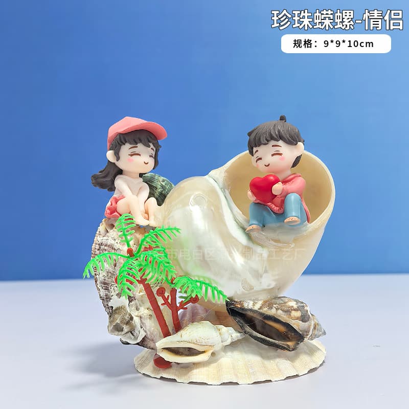 Shell Mermaid Miniature Landscape DIY Terrarium Fish Tank Ornament Marine Aquarium Decor Craft