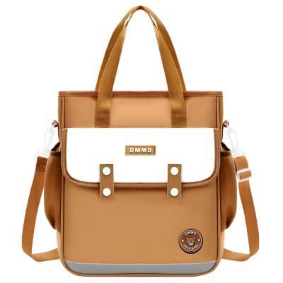 British Style School Bag for Primary and Middle School Students, Shoulder Bag, Handbag, Tote, Backpack, Crossbody Art Bag