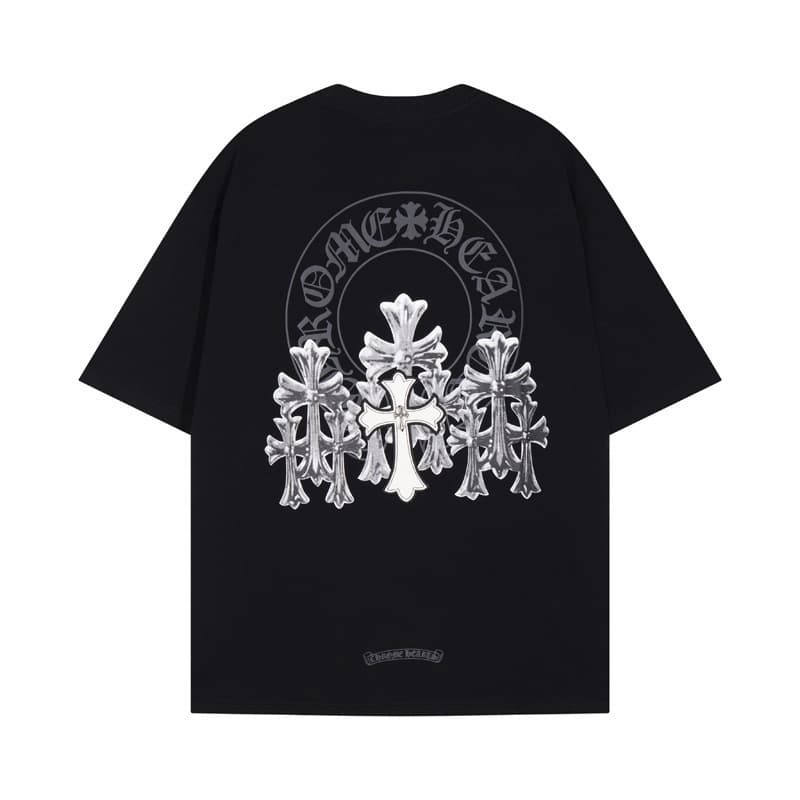 Chrome Heart 2024 New Collection Summer Trendy Short Sleeve T-Shirt Series for Men and Women, Urban Street Style