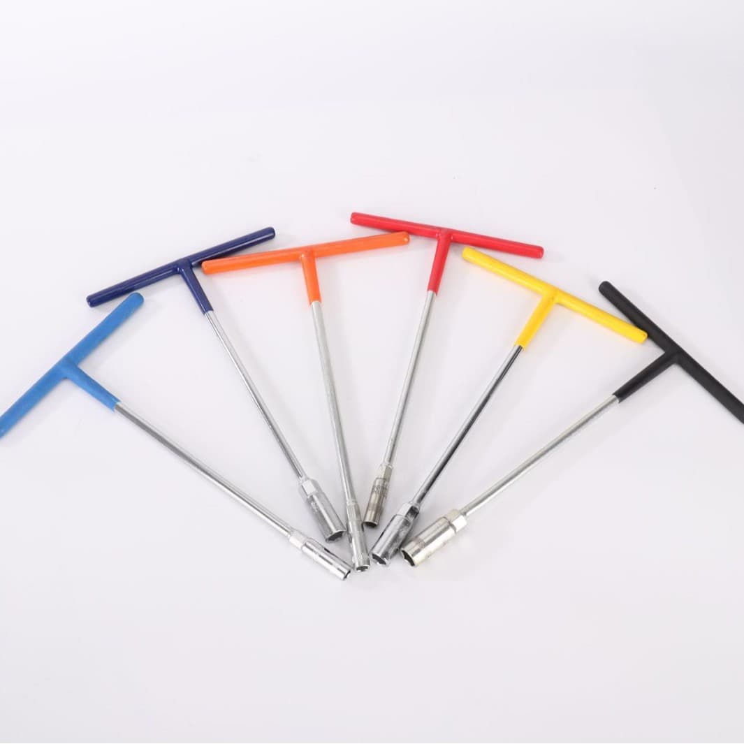 Extended T-type socket wrench, multi-functional external hex wrench, auto repair and disassembly wrench, hardware tool.