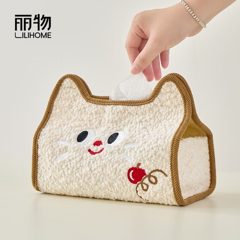2025 New Original Creative Office Desktop Tissue Box, Home Coffee Table Tissue Box, Home Fabric Tissue Cover