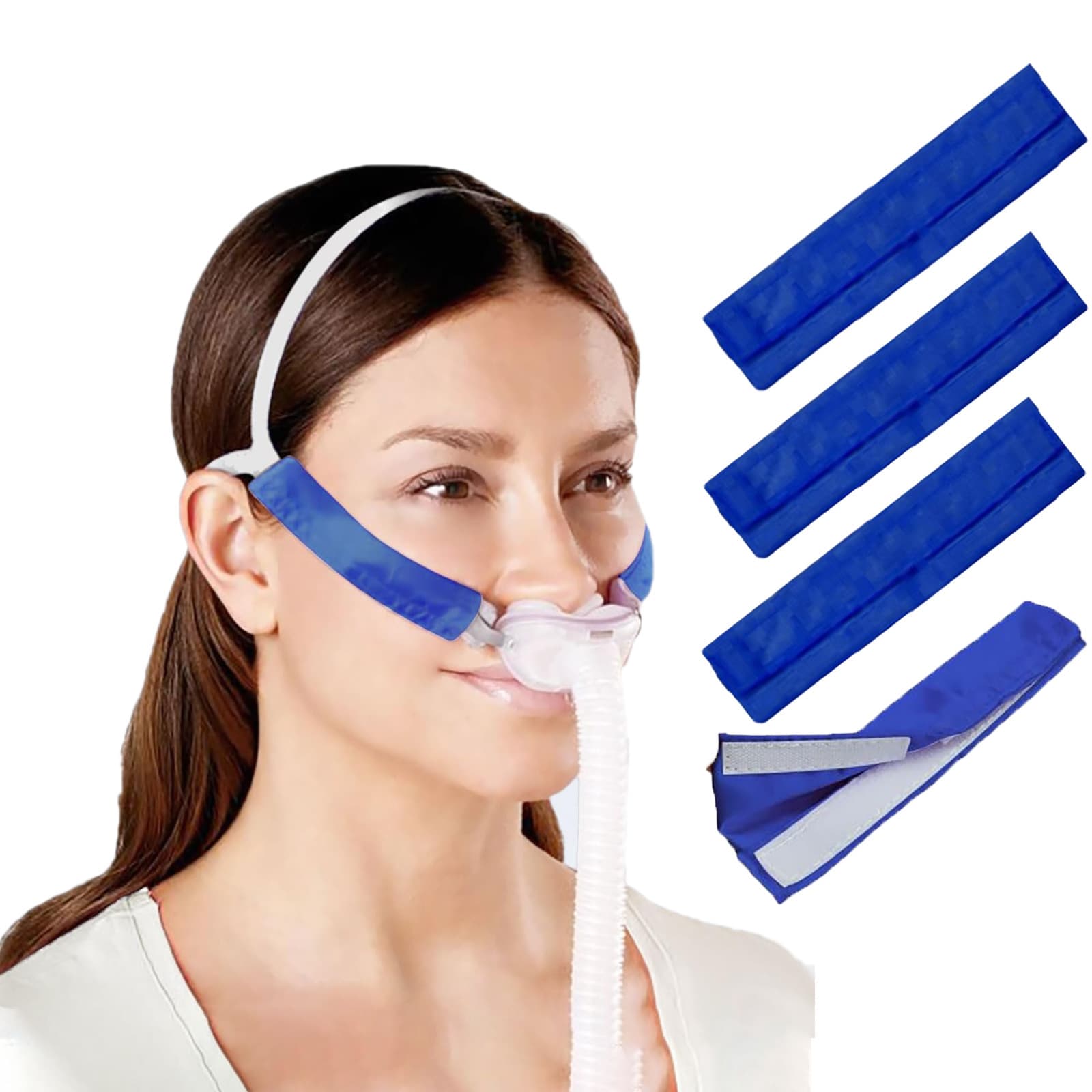 CPAP Mask Anti-Strap Marks Face Pad Satin Anti-Pain BiPAP Universal Pad Anti-Slip Home Use