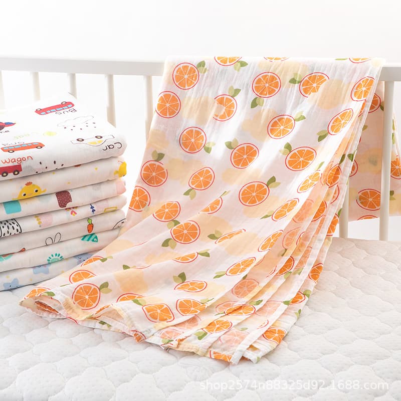 2-layer gauze towel blanket pure cotton class A ultra-thin air-conditioned room children's blanket for kindergarten