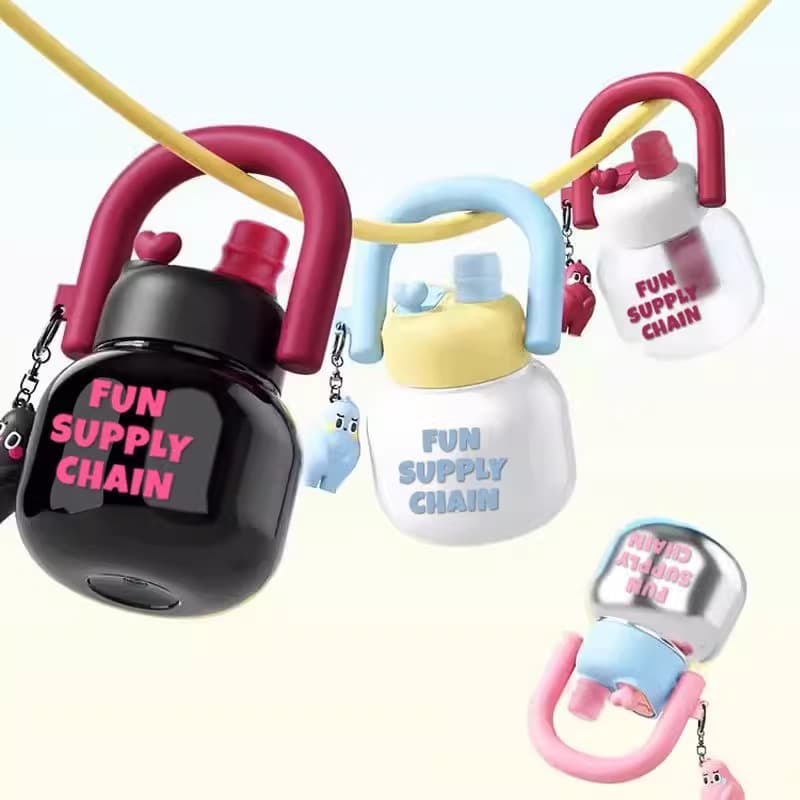 Large capacity double-drink straw cup, portable water bottle for girls, suitable for outdoor use and students, enhances appearance and makes drinking water more convenient.