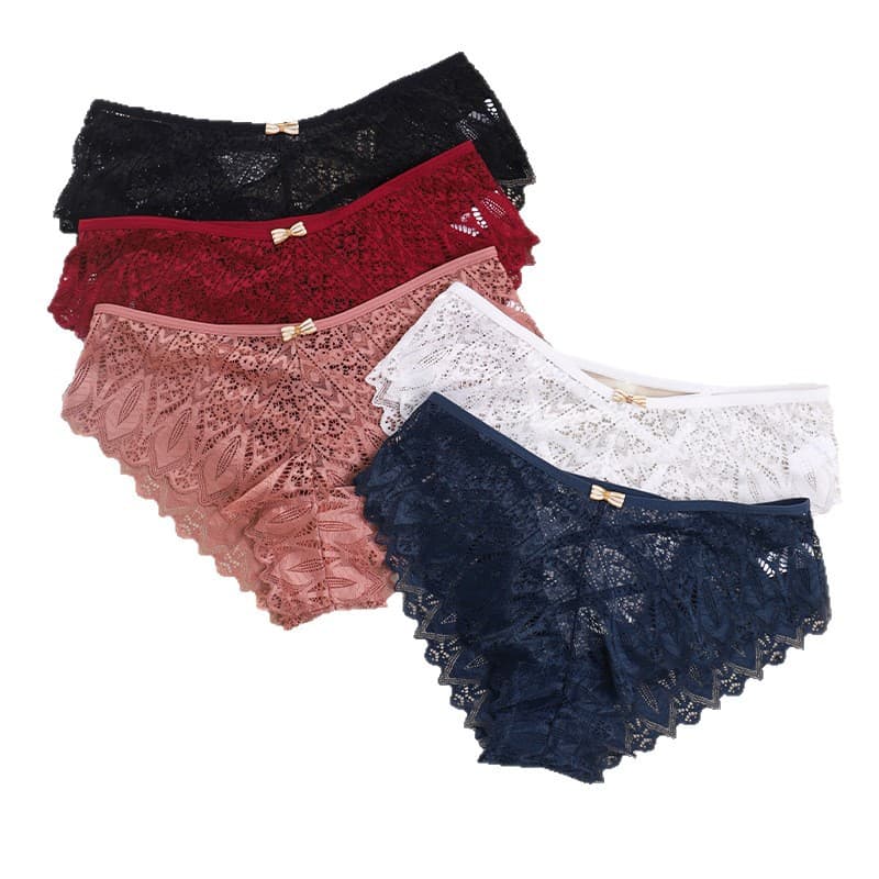 Cross-border European and American French Luxury Women's Lace Hollow Sexy Fashion Breathable Women's Triangle Panties