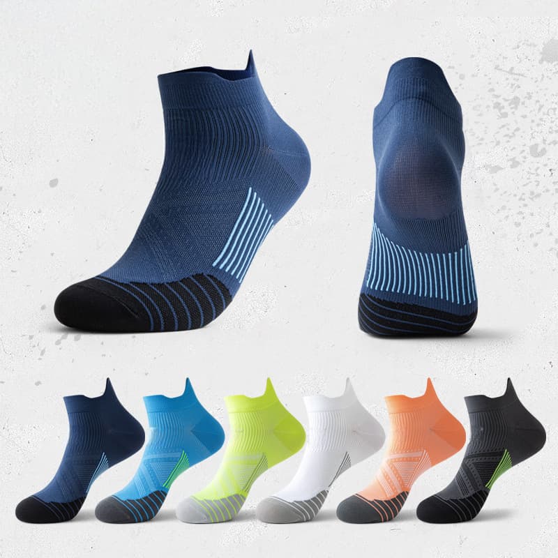 Professional Running Socks for Men and Women, Thickened, Quick-Drying, Non-Slip, Breathable, Shock-Absorbing Sports Socks for Athletes, Training, and Marathon