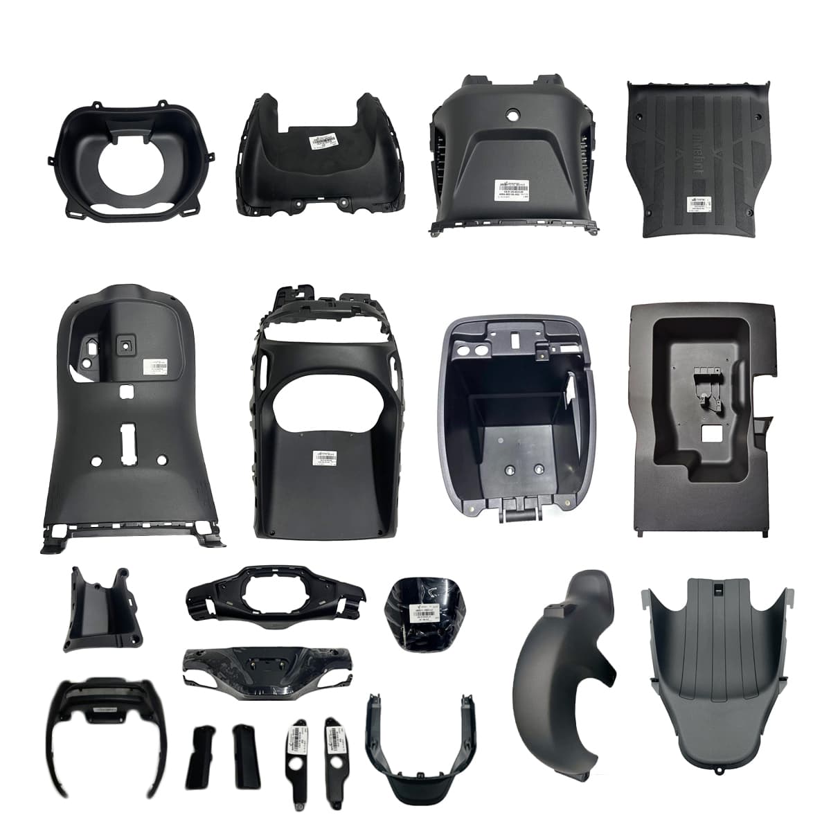 Ninebot NzMix Original Full Body Shell Accessories Set Black PP Plastic Parts Front Windshield Inner Shell