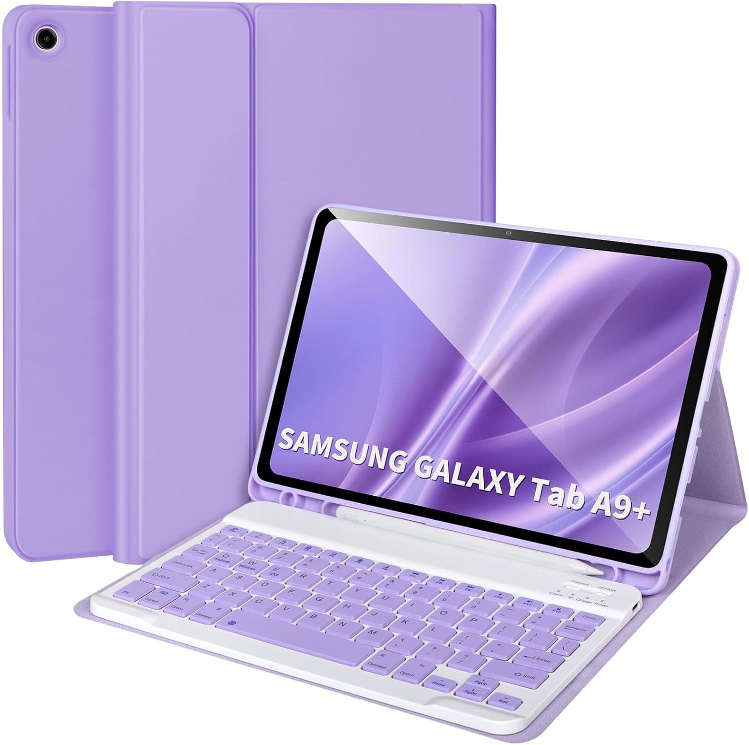 Suitable for Samsung A9+11-inch tablet Bluetooth keyboard protection GalaxyTabS9FE all-inclusive soft case