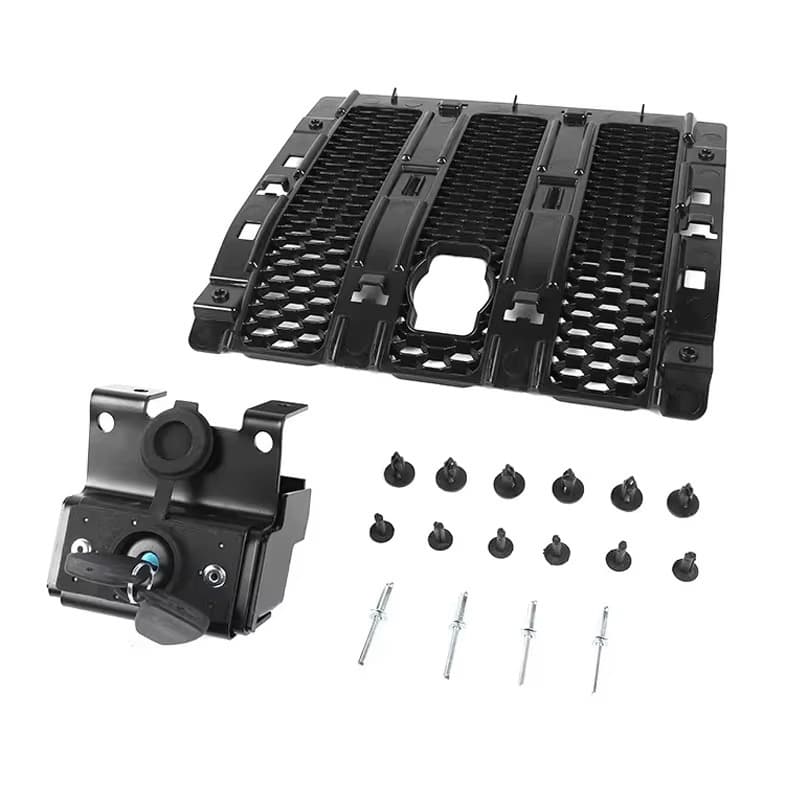 For Jeep Wrangler JL Modification Keyed Hidden Hood Lock Engine Cover Lock Anti-Theft Latch