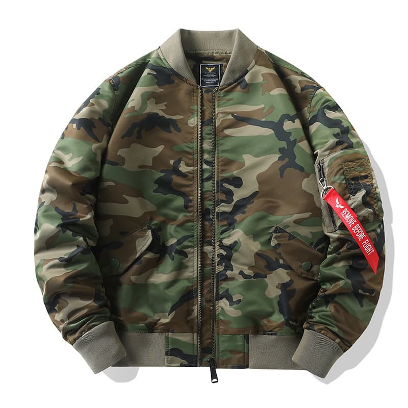 Cross-Border American Style Camouflage Jacket for Men, Spring/Autumn Outdoor Street Brand Work Loose Baseball Jacket, Winter Cotton Jacket