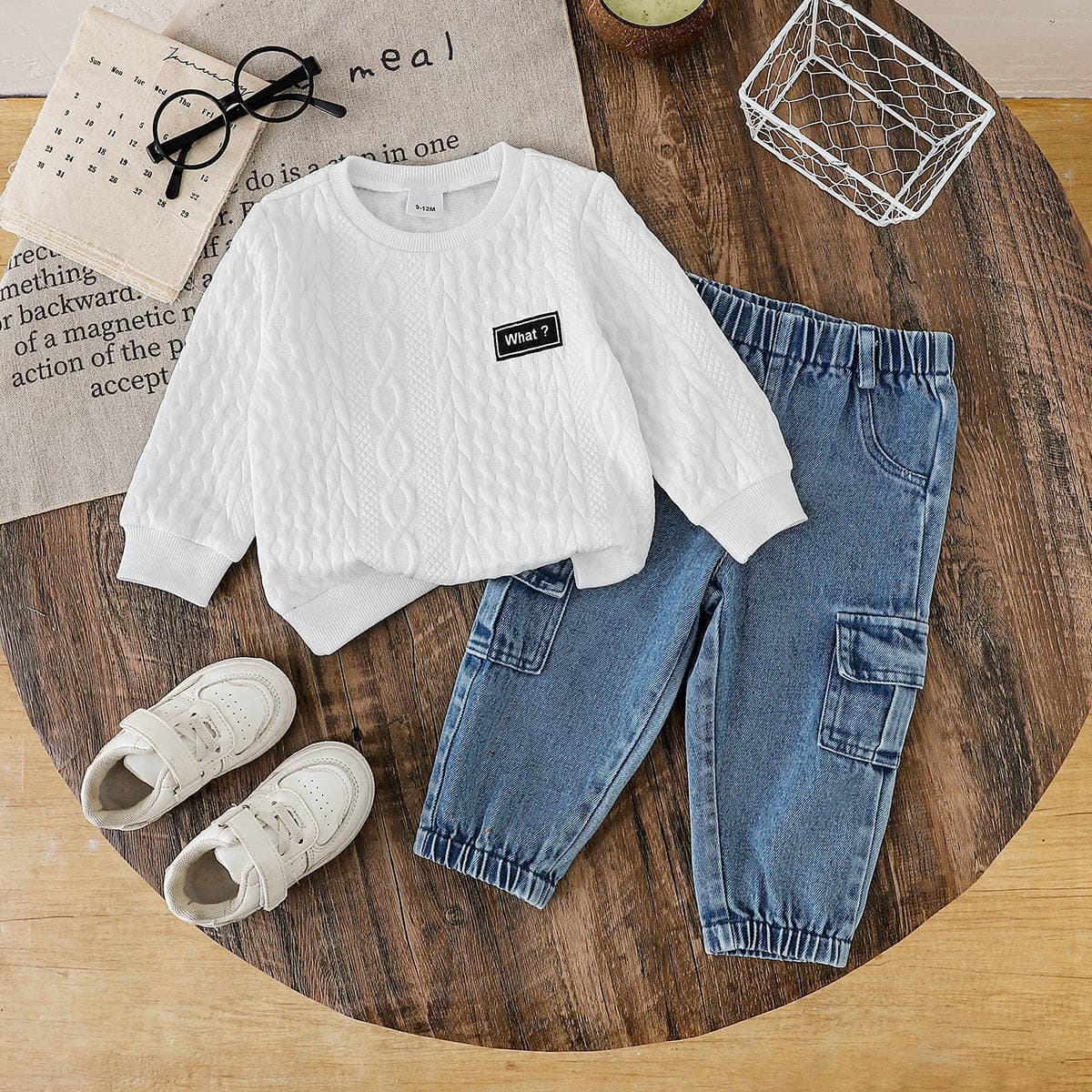 Boys' Sports Set Hoodie Pants Boys' Denim Set Kids' Clothing Children's Clothes Boys