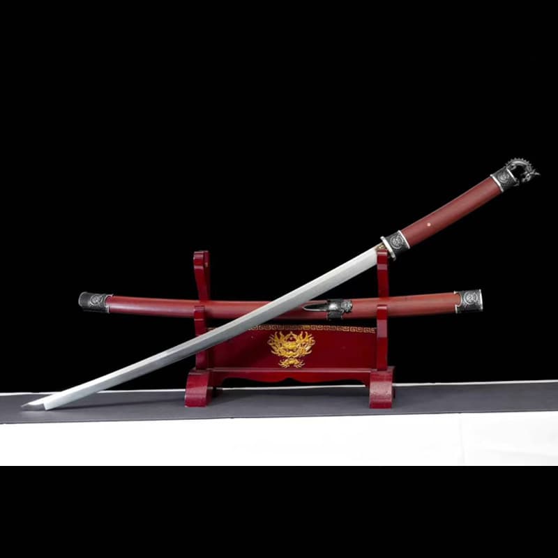 Longquan City Swords Hand-Forged Sword Japanese Samurai Blade Tang Hengdao Film and Television Props Cold Weapon Unedged