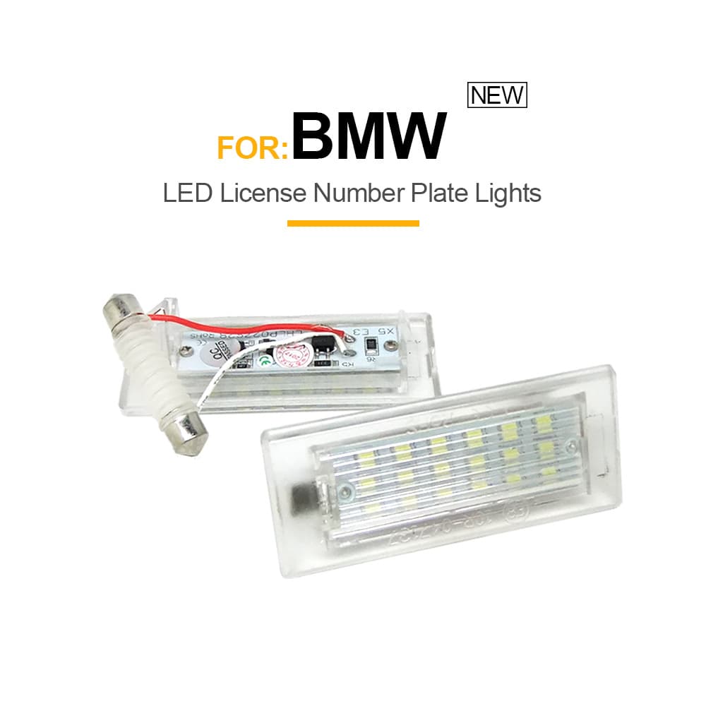 Car LED License Plate Light for BMW X3 X5 E53 E83 Series, Replacement for Original Vehicle Light, SUV License Plate