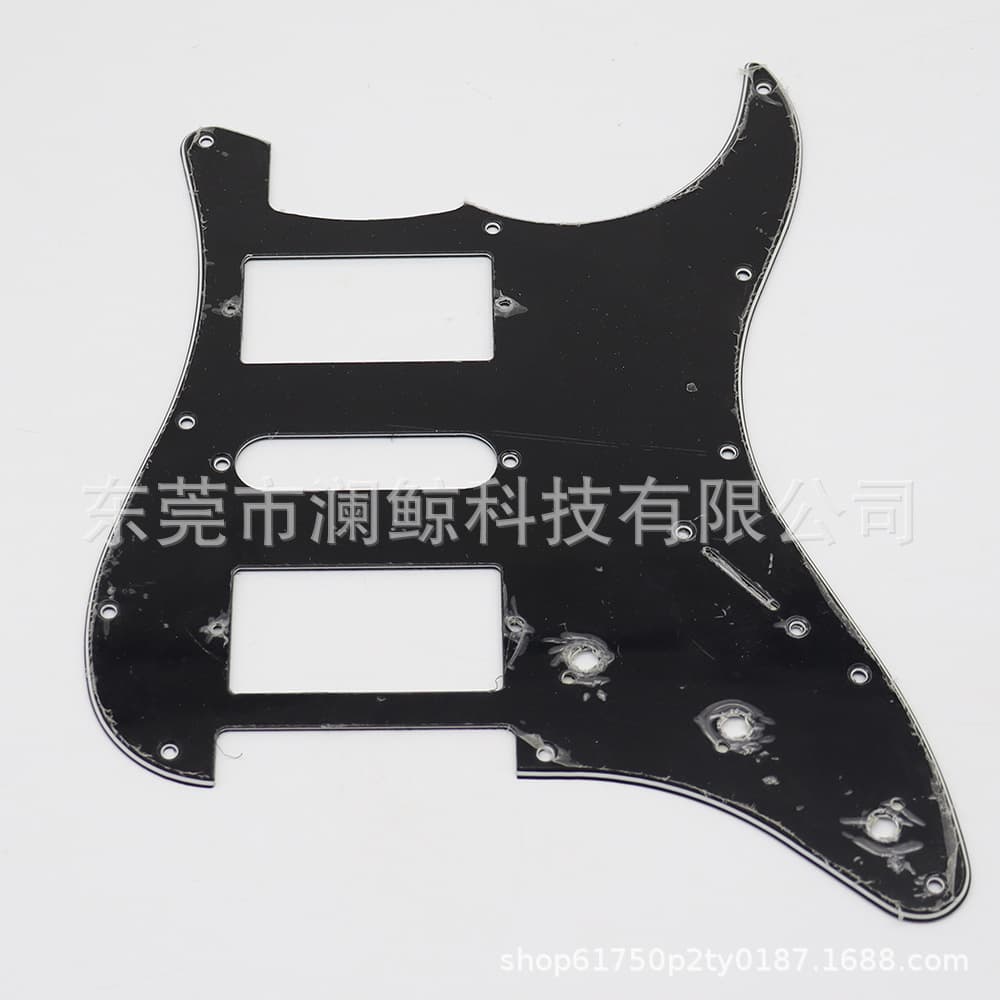 Domestic HSH Pickguard for Strat Style Electric Guitar, Dual Single Dual Pickup Scratch Plate with Pointer Hole, Minor Flaws