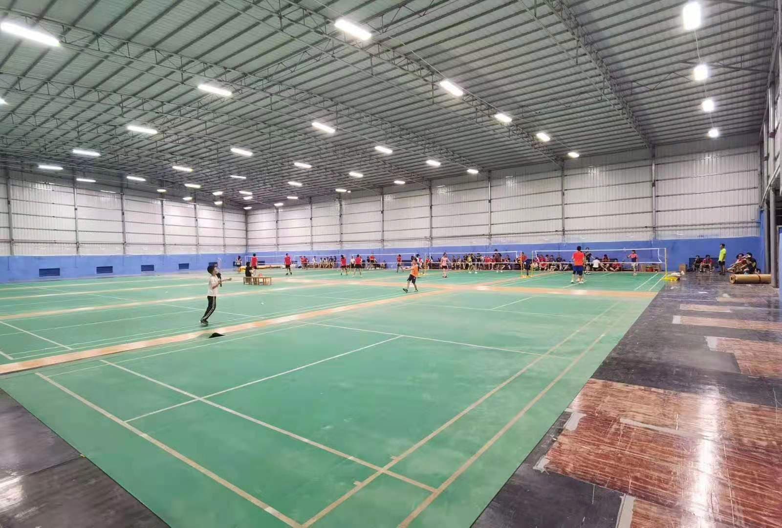 LED sports lighting, anti-glare, non-dazzling, flicker-free, specialized LED badminton court lights, basketball lights.