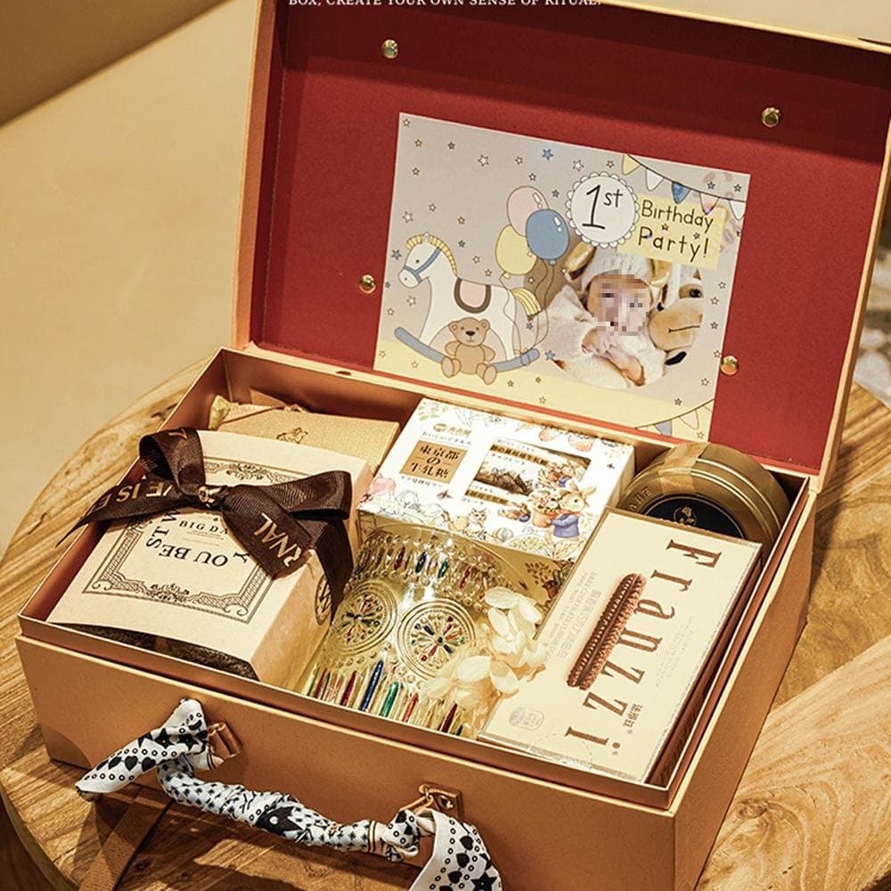 Baby's full moon souvenir, 100-day banquet, 10-year-old wedding candy gift box, return gift for newborn baby