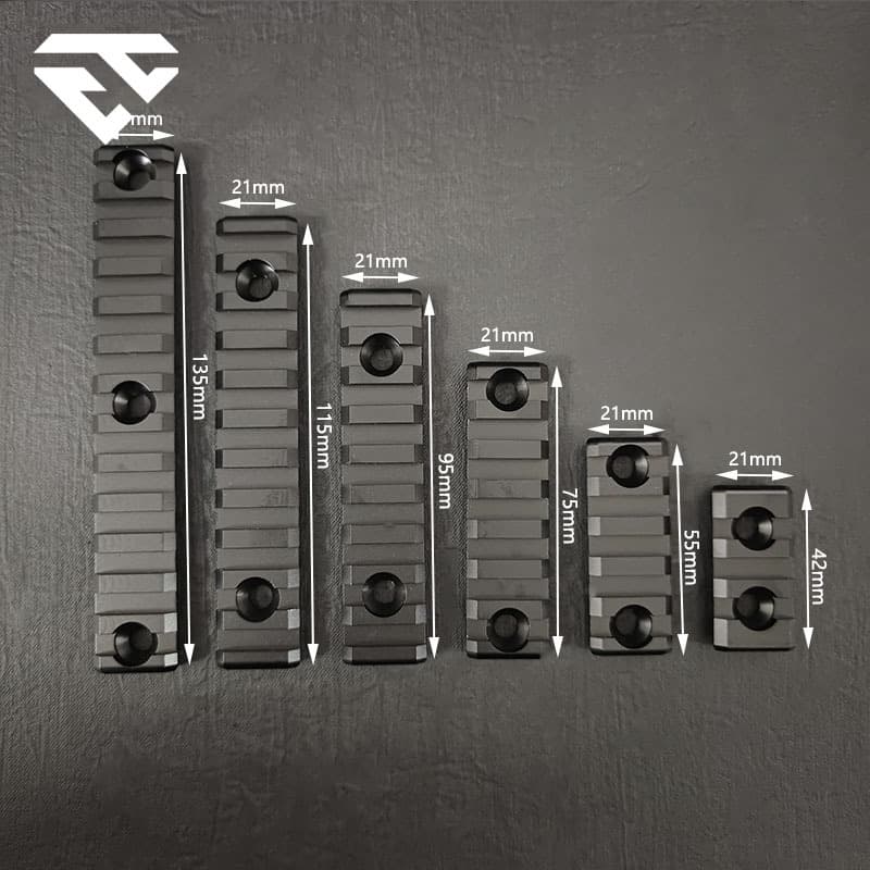 Mlok Rail Metal Bracket 20mm Rail Handguard Strip Picatinny Rail Piece SLR Precision Strike MI Bracket Base