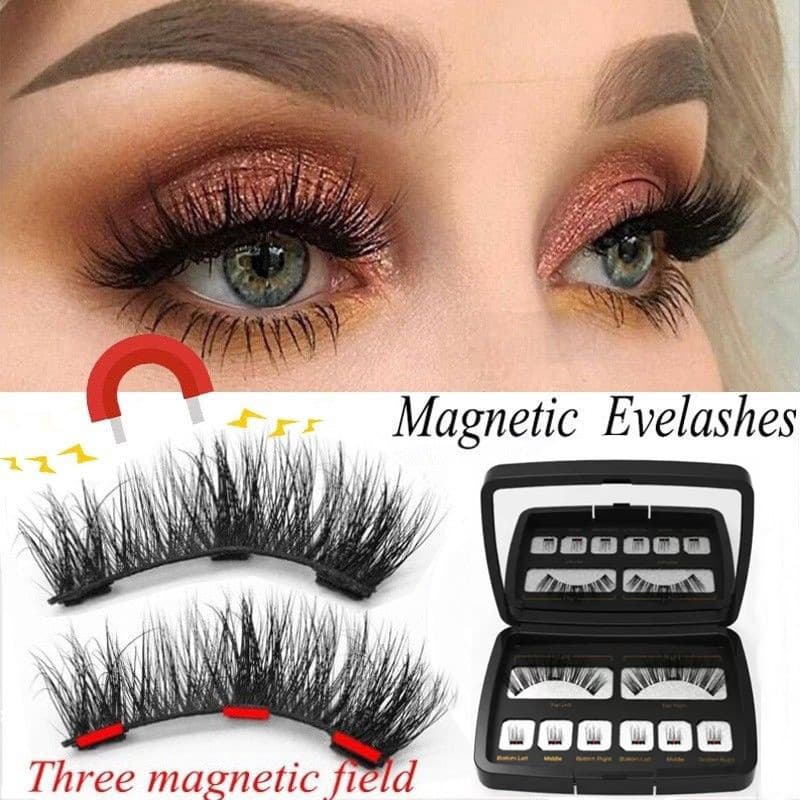 Magnetic Lashes No Glue Required Fake Eyelashes with Mirror High End Fiber Material Imported Brand Independent Station Main Sales