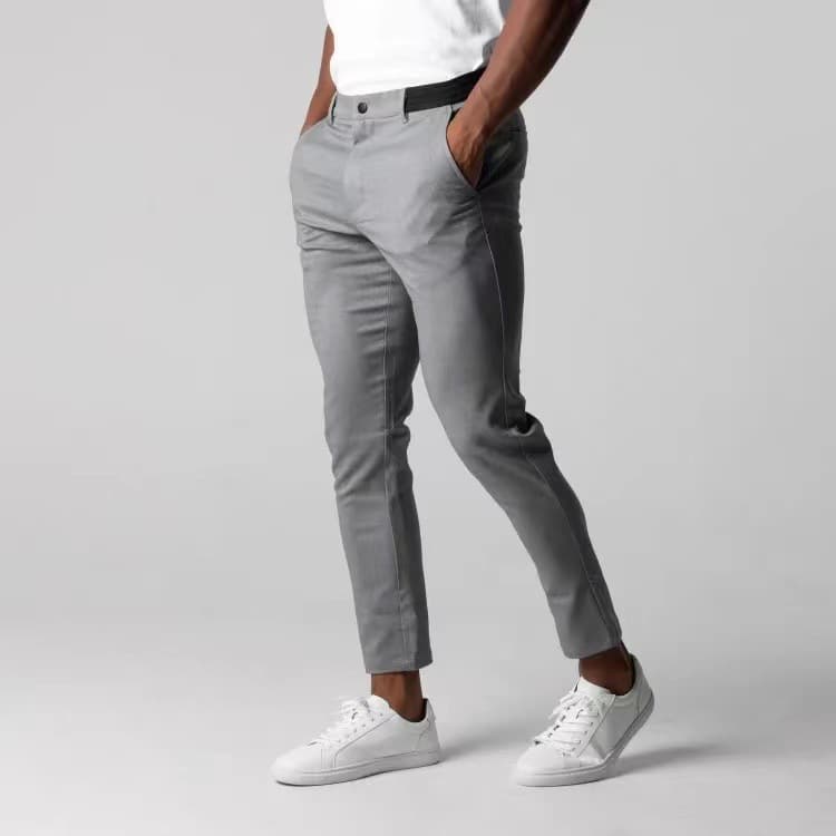 Four Seasons Foreign Trade Summer New Men's Casual Pants Foreign Trade Breathable Men's Wear Japanese Youth Business Versatile Cotton Long Pants