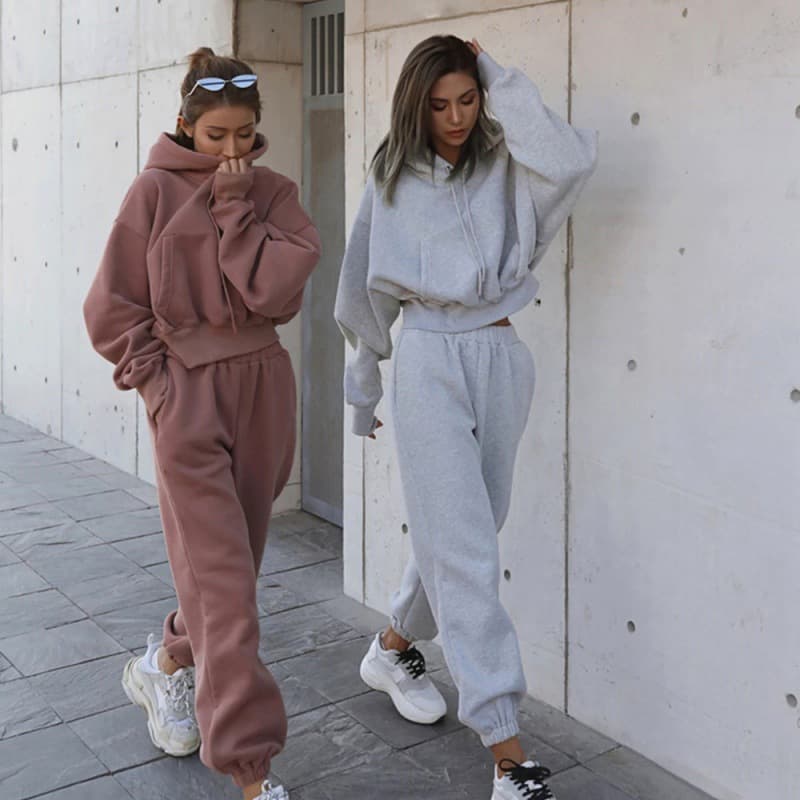 2022 Amazon Hot Selling European and American Autumn/Winter Women's Casual Hoodie Jacket Sports Suit