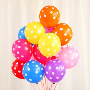 Wholesale Candy Color Polka Dot Thick Colored Dot Balloons Wedding Wedding Room Atmosphere Decoration Latex Speckled Balloons