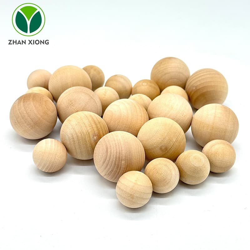 Ready supply of solid wood lotus wood balls solid wood balls wooden beads DIY wooden round balls log color wooden balls wholesale