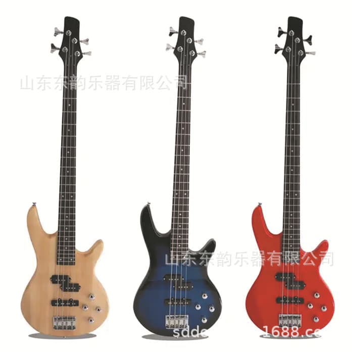 Cross-border electric bass basswood four-string bass bass4-string electric bass beginner entry-level professional performance rock instrument