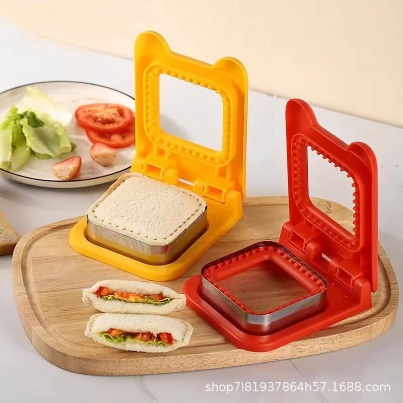 New Sandwich Toast Pocket Bread Mold Hand Guard Stainless Steel Baking Tool DIY Bread Cutter