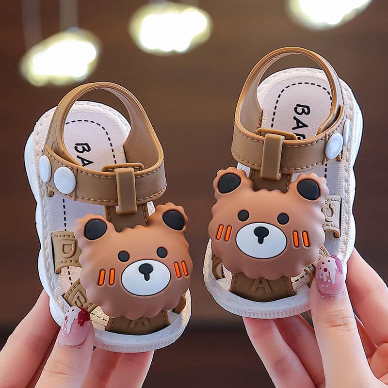 New Toe Children's Sandals Summer Boys Baby 0-3 Years Old Non-slip Soft Bottom Home Wear Toddler Shoes