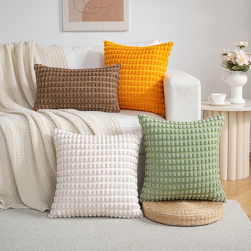 Nordic Ins Style Large Corduroy Simple Sofa Pillow Cover Living Room Decorative Headrest Cushion Nap Pillow