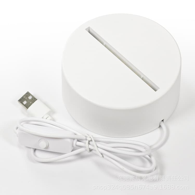Factory Direct 3D Night Light Base Touch Remote Control Colorful Acrylic LED Night Light USB Rechargeable Base Desk Lamp