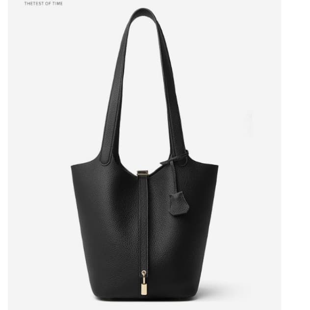 Top-Grain Leather Tote Bag 2025 New Style Genuine Leather Shopping Bag Women's Large Capacity Tote Handbag Shoulder Bag