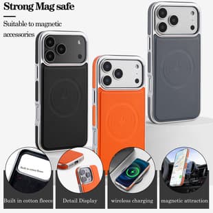 Premium Magnetic Shockproof Case for iPhone 17 Phone Case 18 Pro Max PU Leather 16 Leather Cover