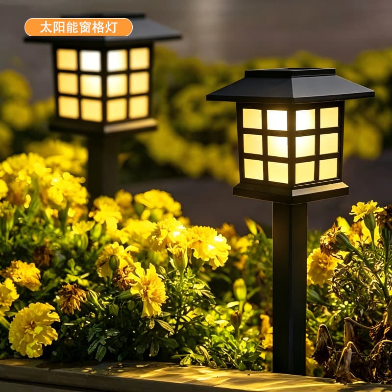 Solar small palace light small house light outdoor lighting LED landscape garden light solar garden light