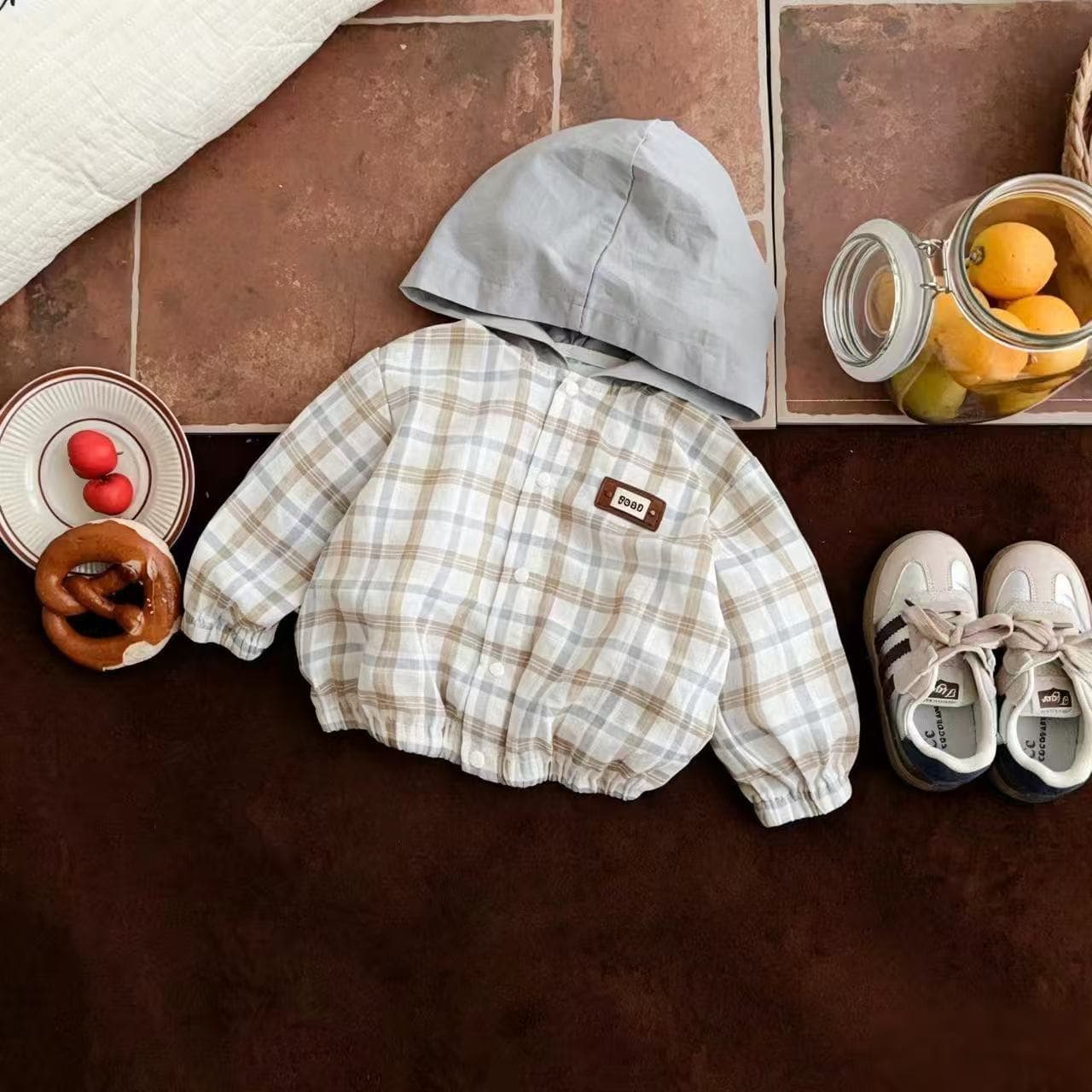 Baby clothes summer new children's summer clothes baby sun protection clothing outdoor clothing hooded sun protection clothing