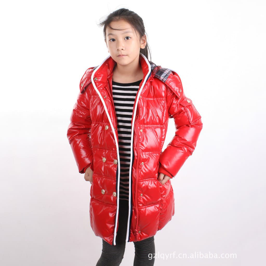 L22910 Dutch order girls' down jacket Guangzhou down jacket processing factory Guangzhou cotton clothing processing factory