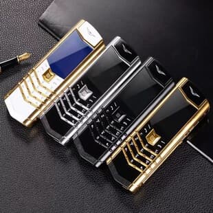 Cross-border Export New Vertu V10 Mini Phone Bar Phone Small Screen Business Luxury Foreign Language Phone Wholesale